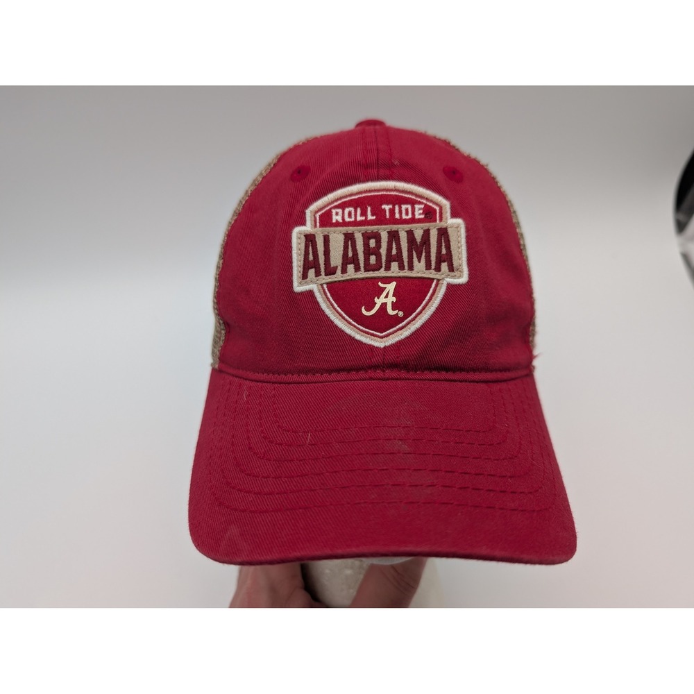 Zephyr Alabama Crimson Tide Roll Tide Red Tan Mesh Trucker Snapback Hat